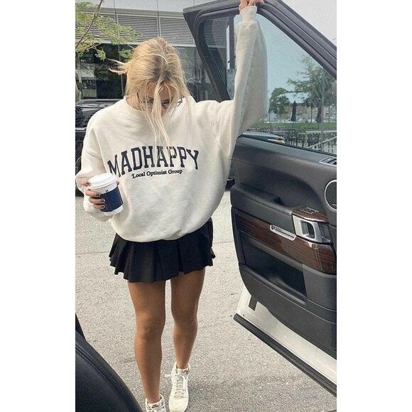 Madhappy Campus Fleece Crewneck Medium Local Optimist Group Oversized Sweatshirt - Picture 1 of 12